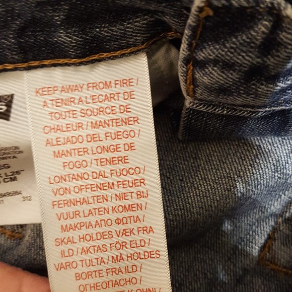 Levi's 514 Jeans Slim Straight Size 12 Reg - Picture 13 of 16